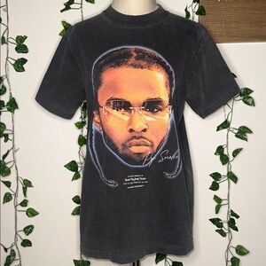 Pop Smoke Graphic Tee with FREE LARGE VINYL PRINT Meet The Woo Bundle